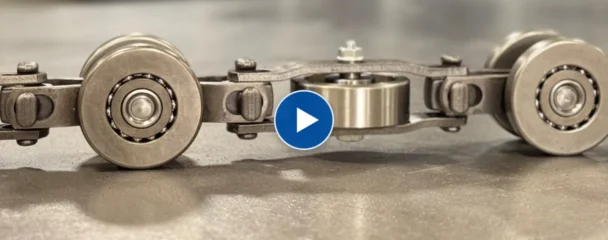 Frost Mongoose enclosed track chain with vertical and horizontal wheels