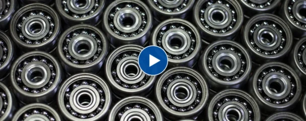 Rows of Frost ball bearings